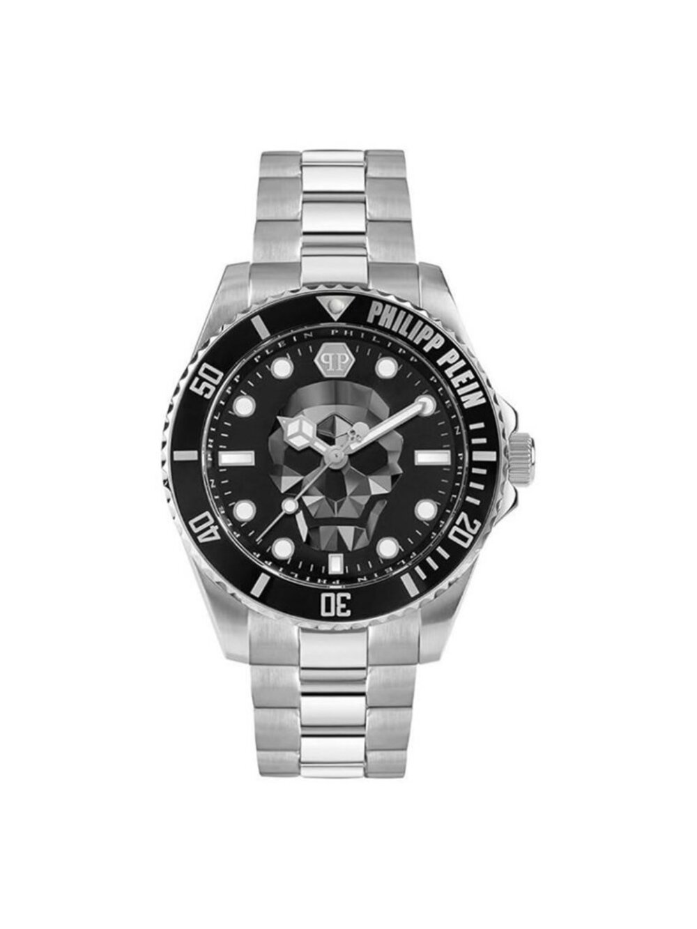 NWT Philipp Plein The Skull Diver Quartz Black Dial Men's Watch